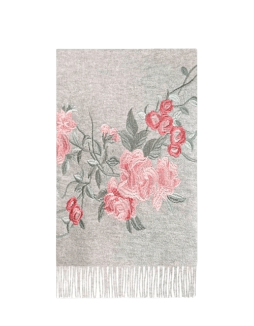 Embroidery 100% Pure Cashmere Scarf Soft and Warm 200x70 cm