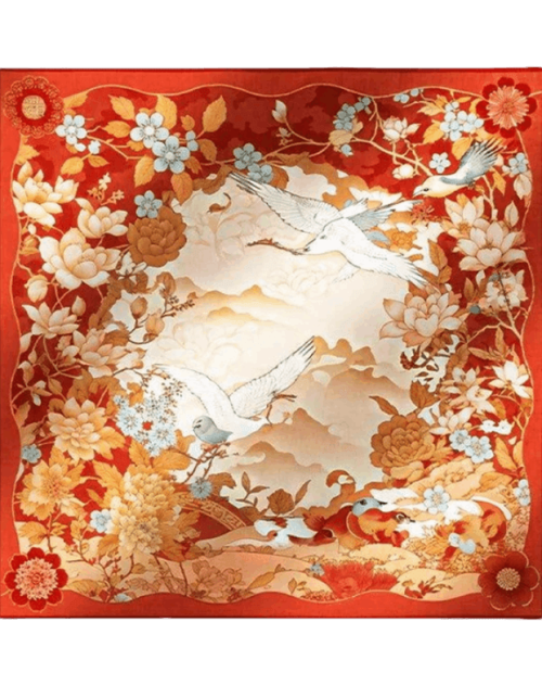 Mulberry Silk 14 Momme Square Scarf Luxury Accessory 63.5x63.5 cm