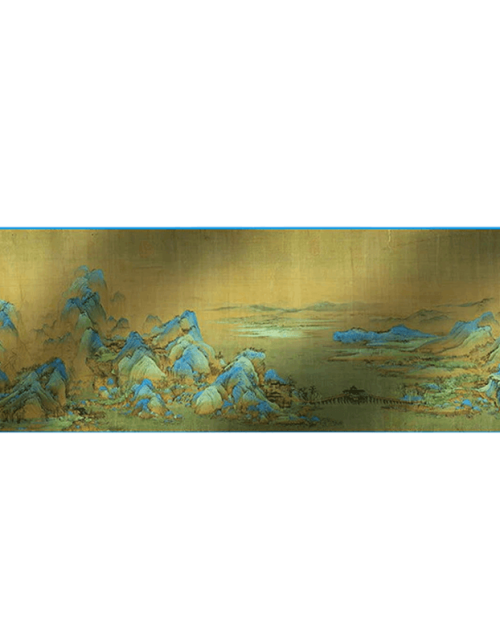 Mulberry Silk Chinese Painting Design Long Scarf 176x52cm